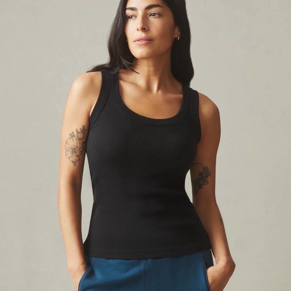 American Giant Black Ribbed Top NWOT | Size XS